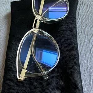 Quay Australia Gray and Blue Glasses Modern Minimalist Design
